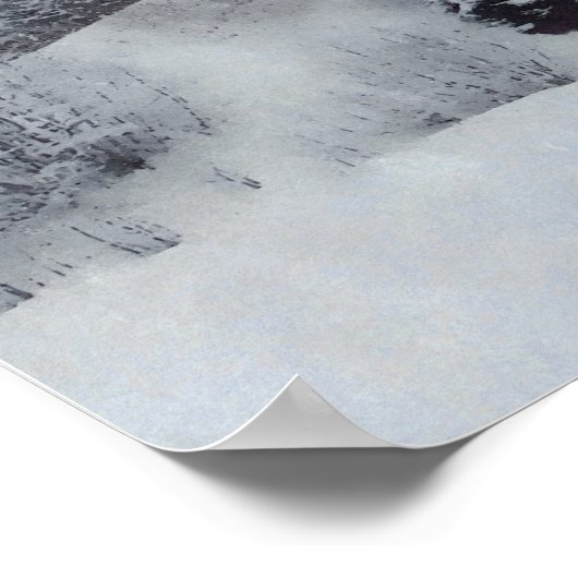 Sneeuwige Bossen Poster (Hoek)