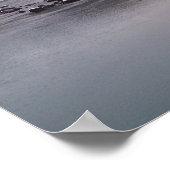 Sneeuwige dag aan de Chilkoot rivier Poster (Hoek)