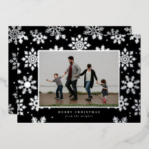 Sneeuwige Gefolieerde Geperste Fotokaart