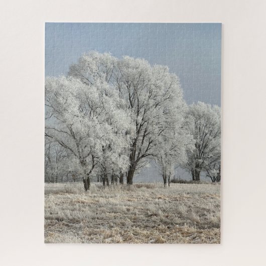 Sneeuwige Iowaochtend Legpuzzel (Verticaal)