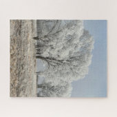 Sneeuwige Iowaochtend Legpuzzel (Horizontaal)