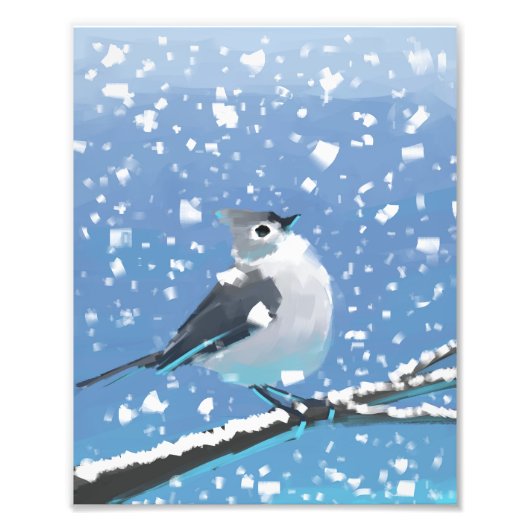 Sneeuwige januari foto afdruk (Voorkant)