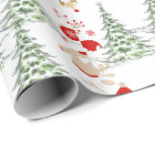 Sneeuwige Kerst Wrap Cadeaupapier (Rol Hoek)
