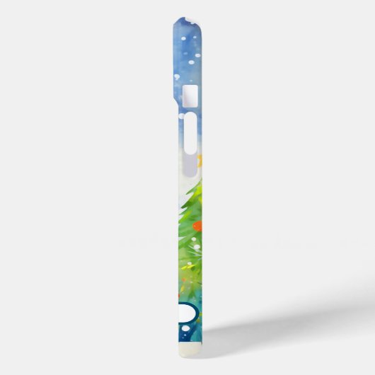 Sneeuwige kerstbomen Case-Mate iPhone case (Achterkant / Links)