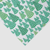 Sneeuwige kerstbomen tissuepapier (Detail)