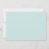 Sneeuwige kerstboom - Blauwgroen en minimaal wit Feestdagenkaart (Achterkant)