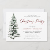 Sneeuwige kerstfeestdag kaart (Voorkant)