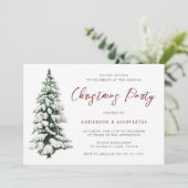 Sneeuwige kerstfeestdag kaart (Staand voorkant)