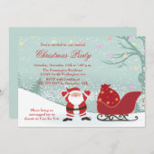 Sneeuwige kerstfeestdag kaart (Voorkant / Achterkant)