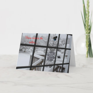 Sneeuwige kerstKaart Feestdagen Kaart