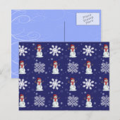 Sneeuwige Mannen Briefkaart (Voorkant / Achterkant)