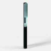 Sneeuwige, mysterieuze blauwe neonlichte monogram  Case-Mate iPhone case (Achterkant / Rechts)