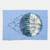 Sneeuwige Natuur van de Boom van de Bouw Theedoek (Horizontaal)