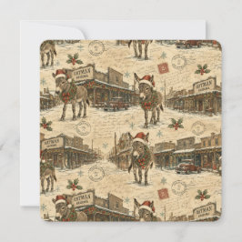 Sneeuwige Oatman Burro Kerst Nostalgie