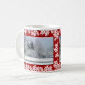 Sneeuwige Ochtend Kerstmug Koffiemok (Voorkant links)