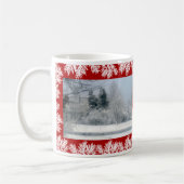 Sneeuwige Ochtend Kerstmug Koffiemok (Links)