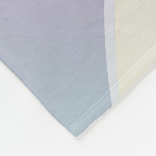 Sneeuwige Paarse kerstboomscène Fleece Deken (Hoek)