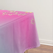 Sneeuwige Paarse kerstboomscène Tafelkleed (Voorbeeld)