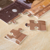 Sneeuwige Parijse Dromen Winterstad Legpuzzel (Zijkant)