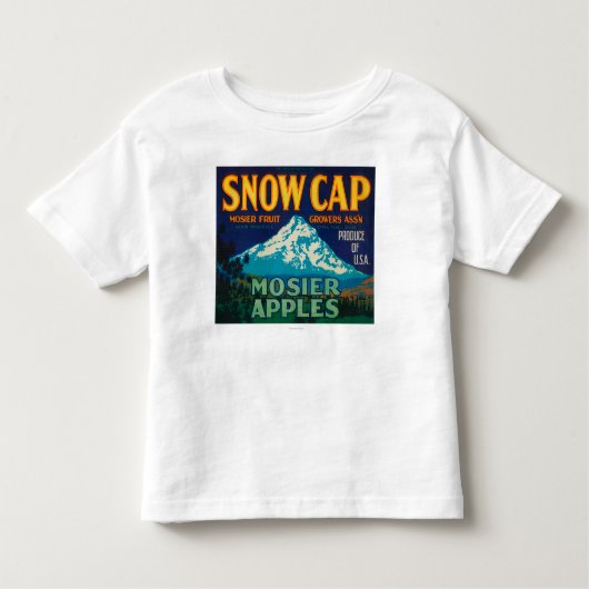 Sneeuwige Pet Apple Crate LabelMosier, OF Kinder Shirts (Voorkant)
