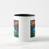 Sneeuwige Pet Apple Crate LabelMosier, OF Mok (Midden)