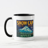 Sneeuwige Pet Apple Crate LabelMosier, OF Mok (Links)
