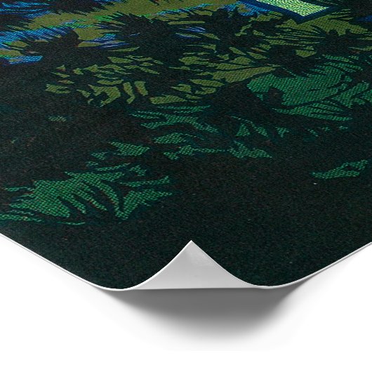 Sneeuwige Pet Apple Crate LabelMosier, OF Poster (Hoek)