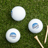 Sneeuwige Winter Heldere Golfballen (Insitu Gras)