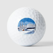Sneeuwige Winter Heldere Golfballen (Voorkant)