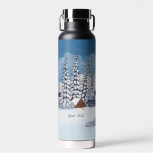 Sneeuwige Winter Thor Koper Vacuum Geïsoleerde Fle Waterfles