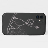 Sneeuwinstapsysteem Stickman-sprongneus Vrede Case-Mate iPhone Case (Achterkant (horizontaal))