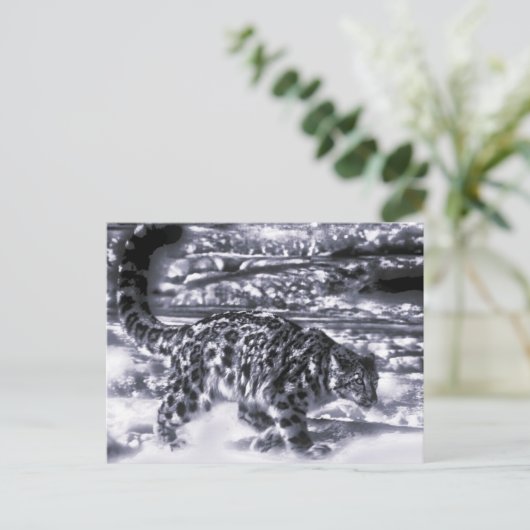 sneeuwjager 3 briefkaart (Staand voorkant)