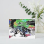 sneeuwjager 5 briefkaart (Staand voorkant)