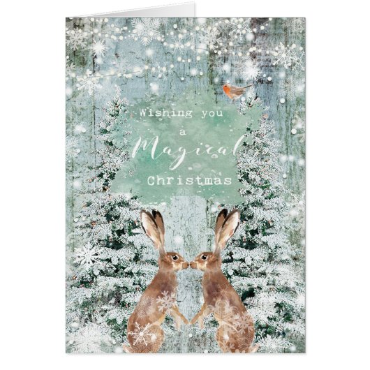 Sneeuwkaart voor kerst (Voorkant)