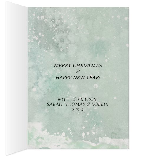 Sneeuwkaart voor kerst (Binnen (Rechts))