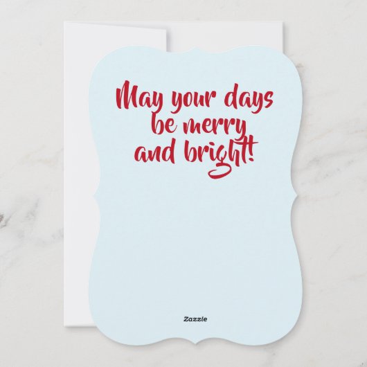 Sneeuwkaart voor kerstbomen feestdagenkaart (Achterkant)