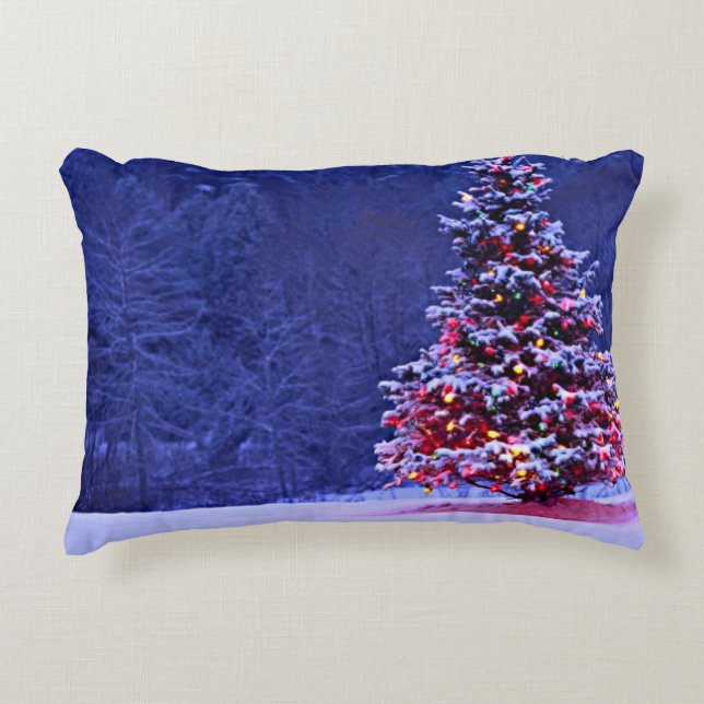 Sneeuwkaasboom Decoratief Kussen (Voorkant)