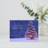 Sneeuwkaasboom Feestdagenkaart (Staand voorkant)