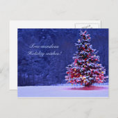 Sneeuwkaasboom Feestdagenkaart (Voorkant / Achterkant)