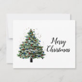 Sneeuwkaasboom Feestdagenkaart (Voorkant)