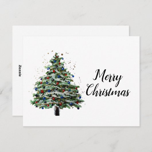 Sneeuwkaasboom Feestdagenkaart (Voorkant / Achterkant)