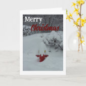 Sneeuwkabouter Brandkraan Kerstmis Kaart (Gele Bloem)