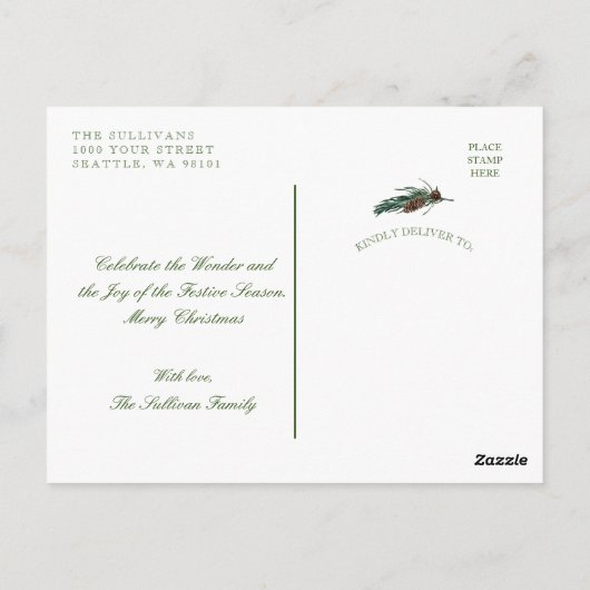 Sneeuwkajuitboom Briefkaart (Achterkant)