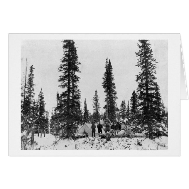 Sneeuwkamperen ten noorden van de poolcirkel (Voorkant Horizontaal)