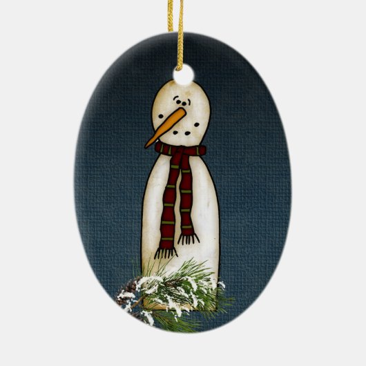 sneeuwkaneelvormig keramisch ornament (Achterkant)