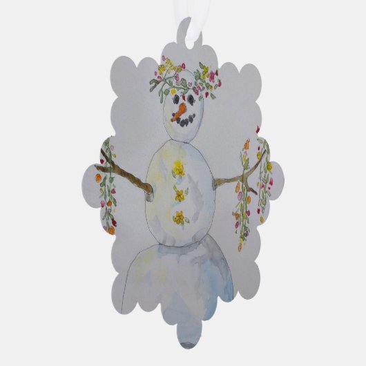 sneeuwkaneelvormig ornament kaart (Rechts)