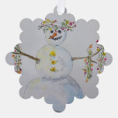 sneeuwkaneelvormig ornament kaart (Voorkant)