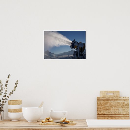 Sneeuwkanon, Sneeuwgenerator, Sneeuwspuit, Kunstsn Poster (Keuken)