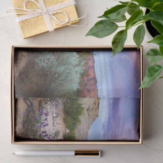 Sneeuwkanyon Wildbloemen in Utah Tissuepapier (Geschenk)