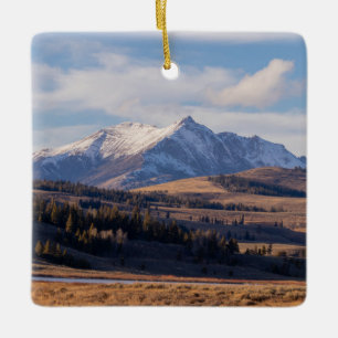 Sneeuwkap Berg Yellowstone Ornament